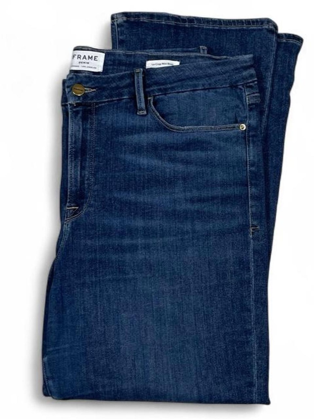 NWOT! Frame Denim Le Crop Mini Boot Somerset Wash Blue Jeans Women’s Size 34 L27